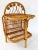 Vintage Victorian Style Bamboo Rattan Side Table With Magazine Rack For Sale - Image 13 of 13