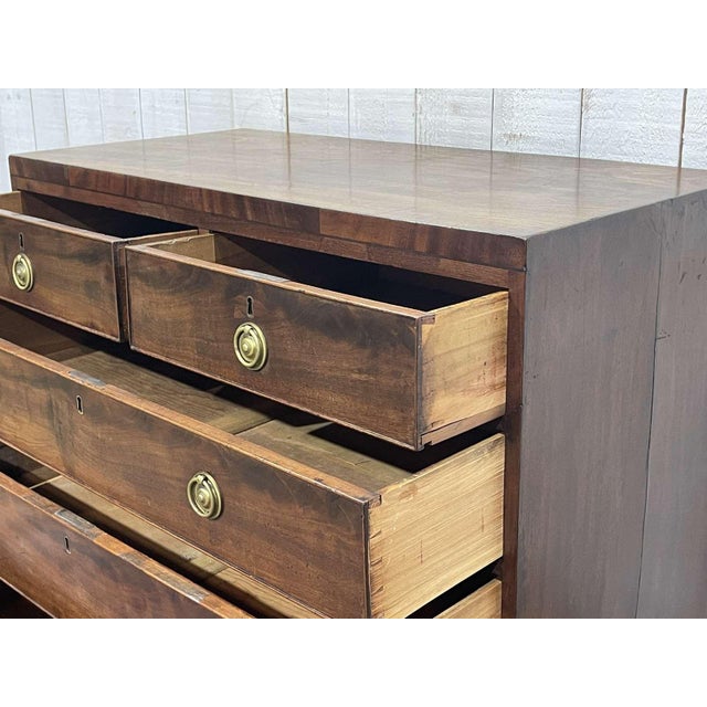 Antique English Mahogany Chest of Drawers, 1800s For Sale - Image 10 of 18