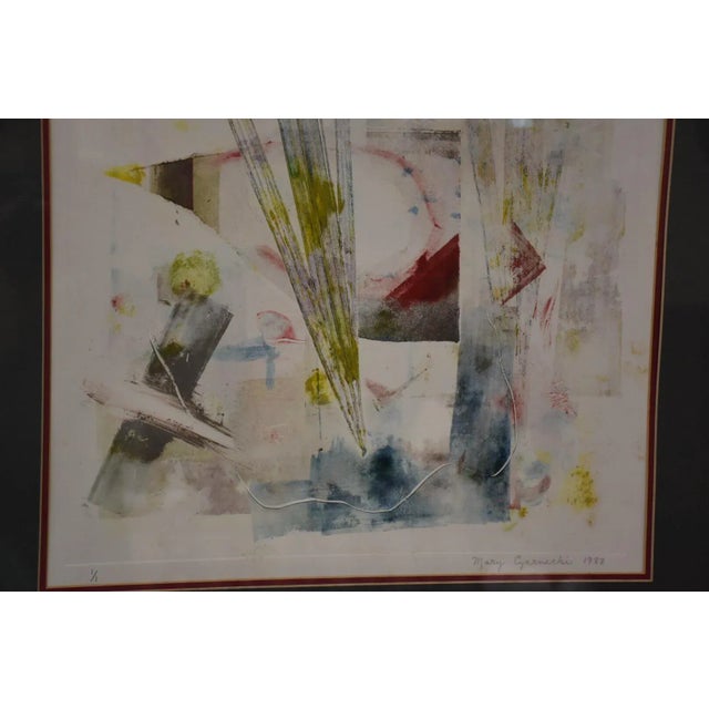 Abstract 1980s Abstract Art by Mary Czarnecki For Sale - Image 3 of 7