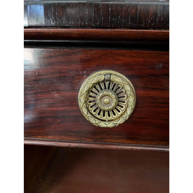 19th Century English Rosewood Breakfront Bookcase With Hidden Drawers For Sale - Image 11 of 11