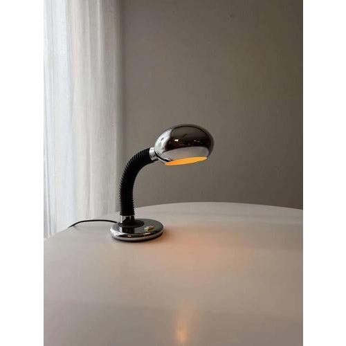 Black Space Age Elbow Lamp from Targetti, 1970s For Sale - Image 8 of 8