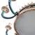 Chandelier in Gilded Bronze and Green Lacquered Metal For Sale - Image 11 of 18