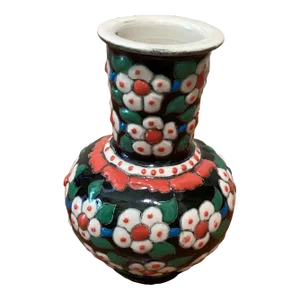 1970s Vintage Turkish Miniature Vase by Marmara Gini Kutahya Hand Painted, Turkey