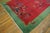 Early 20th Century 1920s Red Floral Antique Chinese Art Deco Rug by Nichols Workshop 6' X 8'9" Handknotted Wool Carpet For Sale - Image 5 of 6