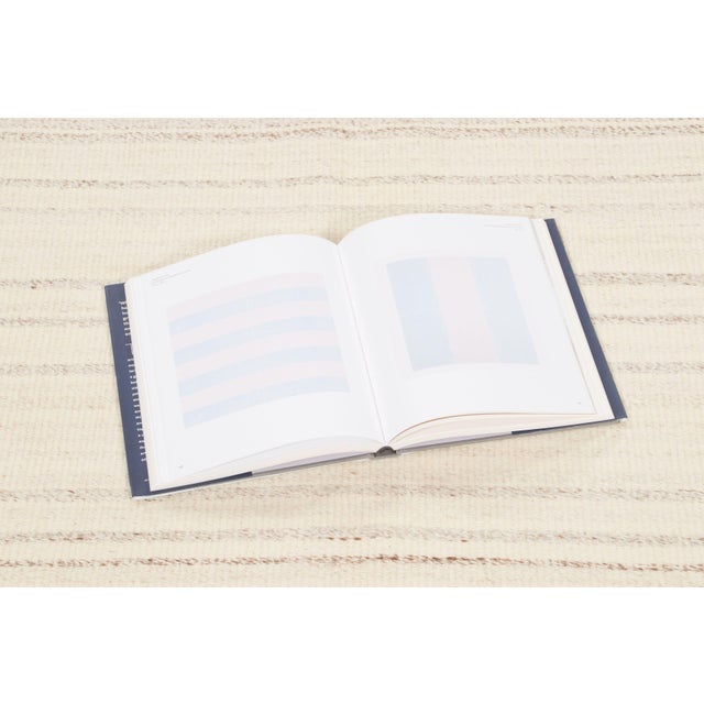 Beige Vintage Panelled Kilim Wool Rug With Stripes in Beige by Rug & Kilim, 1950-1959 For Sale - Image 8 of 9