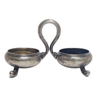 Eclectic Silver Salt and Pepper Holder, Germany, 1890s For Sale