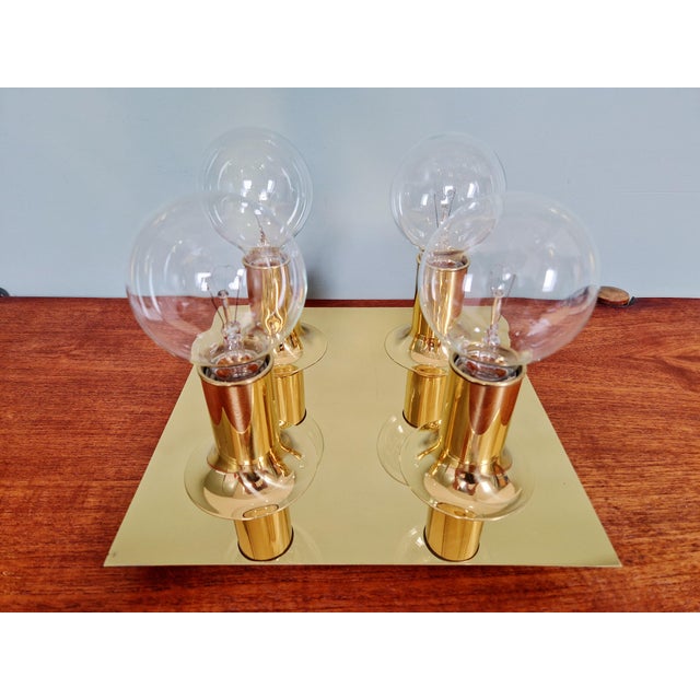 1970s Tubular Brass Ceiling Light by Cosack Leuchten, 1970s For Sale - Image 5 of 14