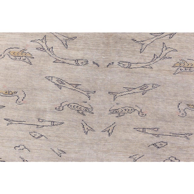 Antique Turkish Hereke Silk Rug Doris Leslie Blau For Sale - Image 9 of 11