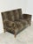 Hollywood Regency Vintage Leopard Velvet Sofa with Drop-Down Arms, France For Sale - Image 3 of 14
