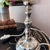 1950s Pair of vintage silverplate candlestick lamps with original silk shades with bead trim // Euro fitter lamp shades // elegant pair of lamps For Sale - Image 5 of 10