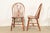 Ethan Allen Style American Colonial Solid Oak Spindle Back Windsor Side Chairs or Dining Chairs, Pair For Sale - Image 9 of 10