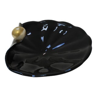 Shell Serving Dish Murano Licio Zanetti Signed For Sale