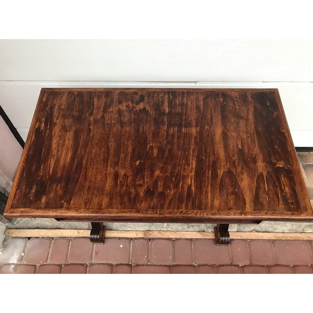 Oak Coffee Table with Small Shelf, 1950s For Sale - Image 6 of 18