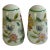 Vintage Minton Haddon Hall Salt & Pepper Shaker Fine Bone China Green England 1948-2011 For Sale