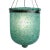 Blue mosaic bucket pendant lantern. Hand crafted in India with beautiful blue mosaic glass. Includes 3' chain and ceiling...