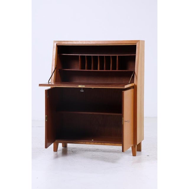 1950s Vintage Secretaire in Ash, 1950s For Sale - Image 5 of 11