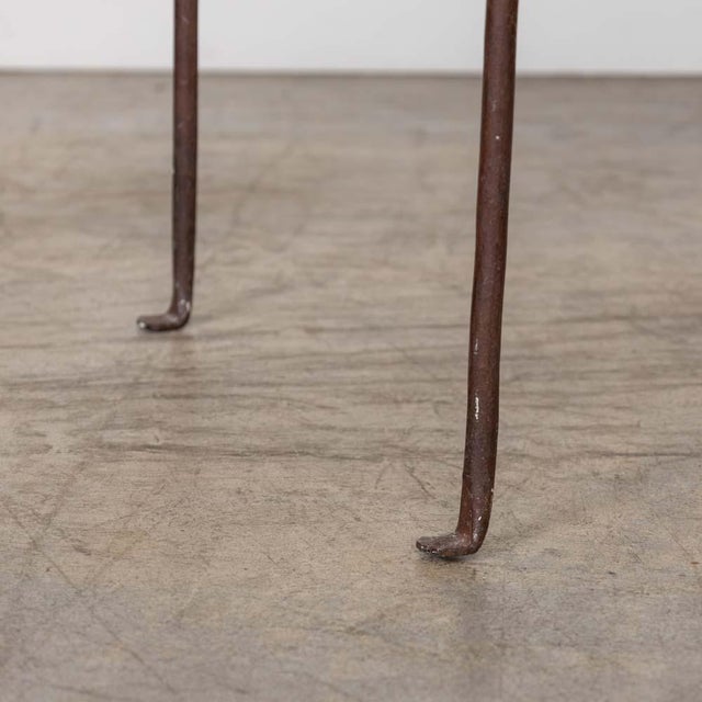 1940s French Wrought Iron Scroll Side Chair For Sale - Image 9 of 14