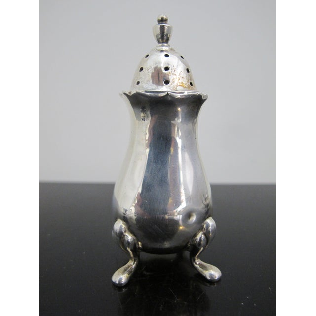 Jbc&s Sterling Silver Condiment Open Salt Pepper Shaker Mustard Pot Set in Case For Sale In Portland, OR - Image 6 of 12