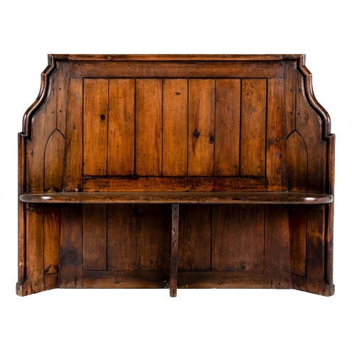 Scottish Chapel Bench in Pitch Pine For Sale