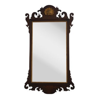 Henkel Harris Chippendale Mahogany Frame Mirror For Sale