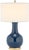 2020s 27.5-Inch H Blue Ceramic Table Lamp - Navy For Sale - Image 5 of 5