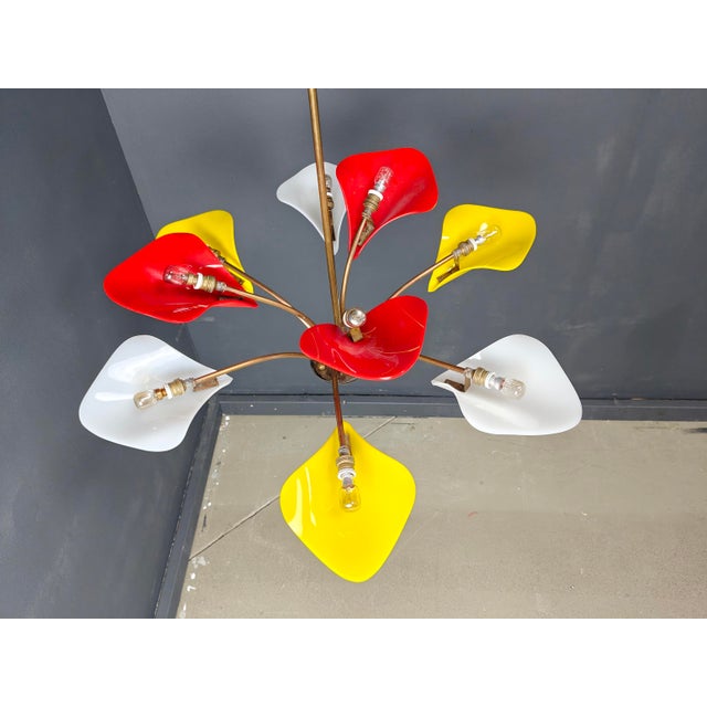 Vintage Italian Chandelier, 1960s For Sale - Image 10 of 13