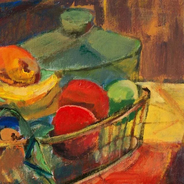 1960s 'Still Life of Fruit' by Lorraine Laubender, California Woman Artist For Sale - Image 5 of 9