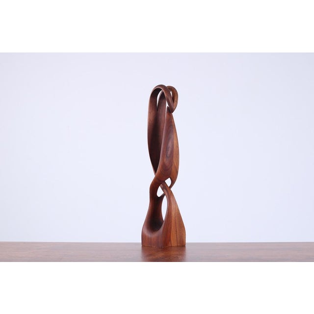 1970s Abstract Biomorphic Sculpture in Teak, 1970s For Sale - Image 5 of 18