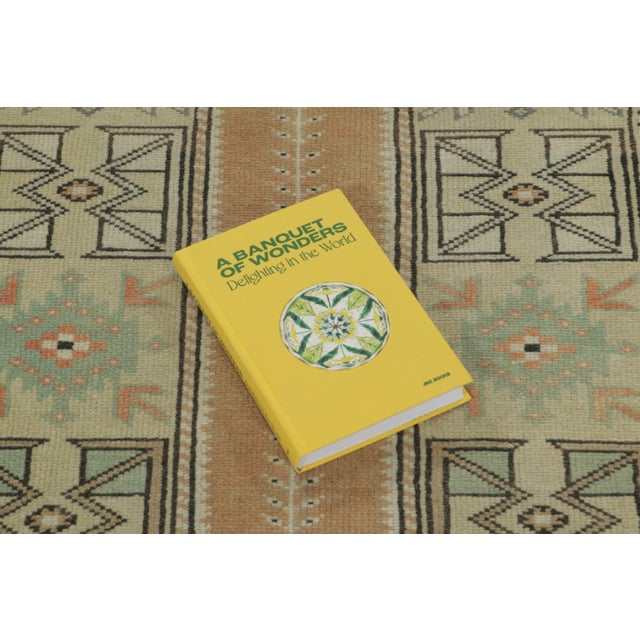 Goldenrod Vintage Turkish Runner With Pastel Floral Medallion Design - Rug & Kilim For Sale - Image 8 of 9