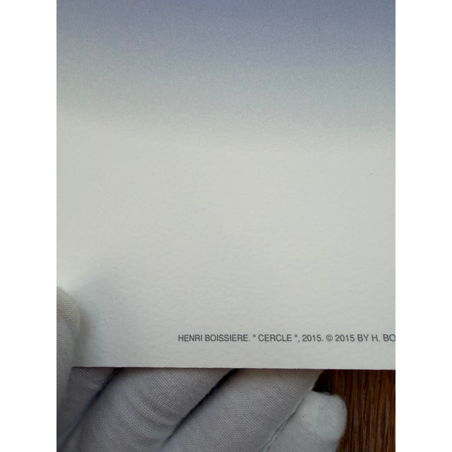 Henri Boissiere, "Cercle", 2015, Copyright 2015 by H. Boissiere, Printed in Belgium For Sale - Image 4 of 10