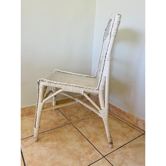 Wicker Desk & Chair, Vintage For Sale - Image 15 of 18