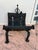 Early 20th Century Vintage Cast Iron Fireplace Firewood Fire Log Wood Holder For Sale - Image 5 of 9