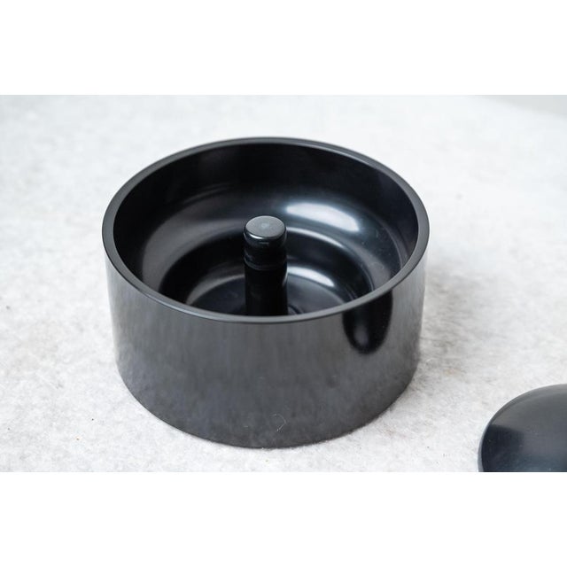 Black Ashtray by Cini & Nils for Opi Milano, 1970s For Sale - Image 3 of 6