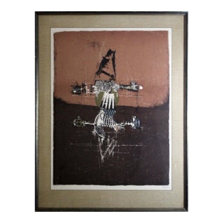 Johnny Friedlaender Haarlem 251/350 Signed Original Lithograph 1976 Framed For Sale