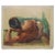 Art Deco Robert Whitmore "Male at Rest" Oil Painting Early 20th Century For Sale - Image 3 of 5