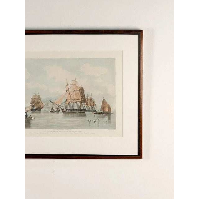 1920s Vintage Hand-Colored Nautical Engraving, Circa 1920 For Sale - Image 5 of 6