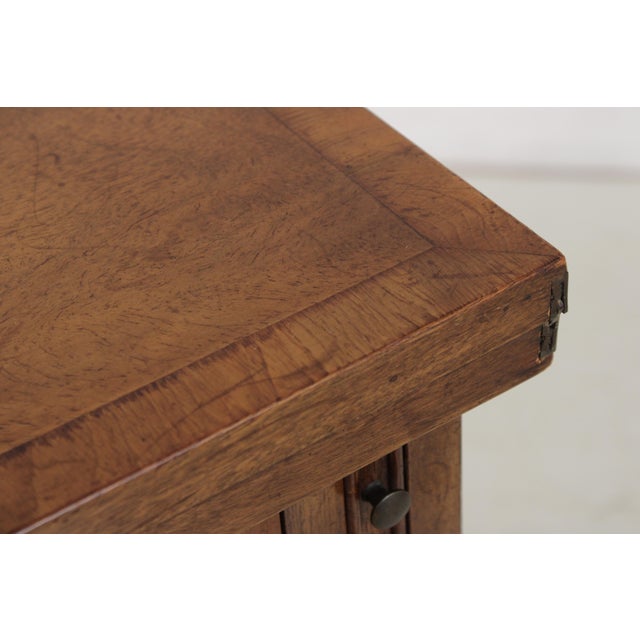 Old Colony Satinwood Mahogany Flip Top Bachelor Chest For Sale - Image 11 of 13