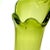 Glass Vintage Viking Glass 6-Petal Avocado Swung Vase For Sale - Image 7 of 8