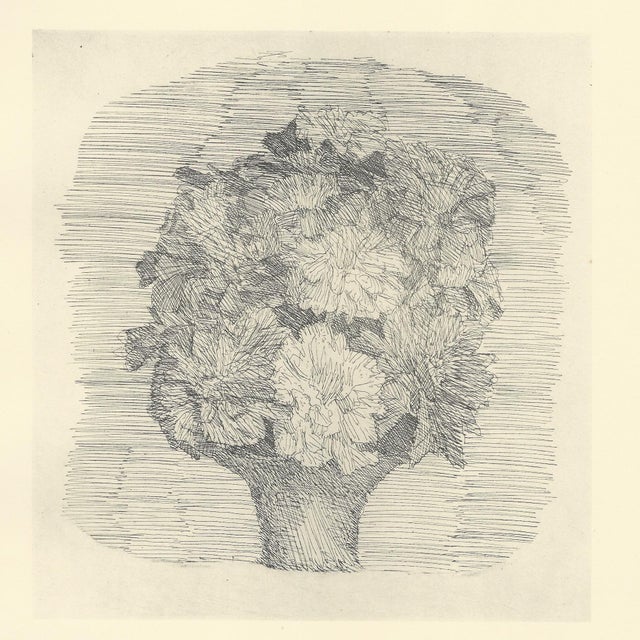 Giorgio Morandi (1890-1964) "Zinnie in un Vaso" (Zinnias in a Vase) Lithograph on paper Year (conceived): 1932 Year...