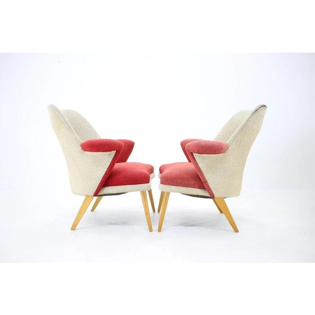 Wood Set of Mid-Century Armchairs, 1960s For Sale - Image 7 of 10