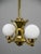 Metal Art Deco Brass and Glass Chandelier from Gocar, 1910s For Sale - Image 7 of 11