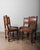 Early 20th Century Antique Henry II Renaissance Style Brown Leather and Wood Chairs - Set of 4 For Sale In Greensboro - Image 6 of 6