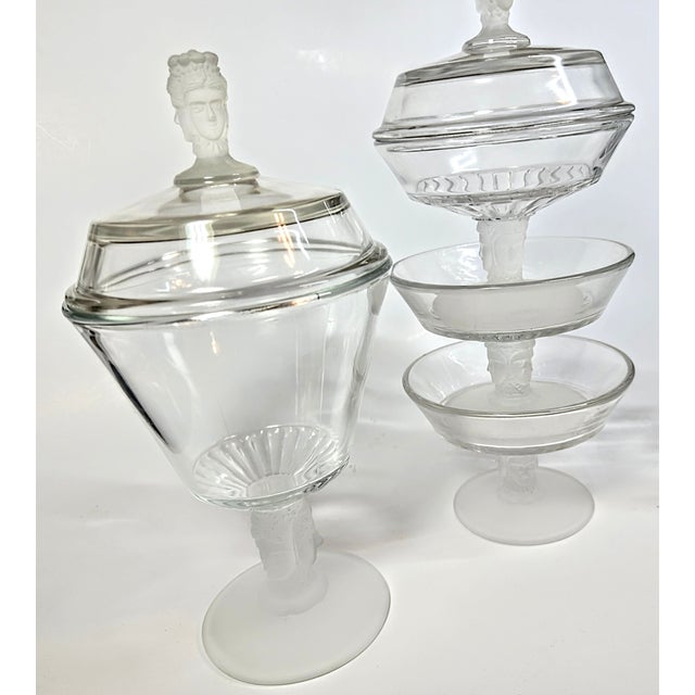 Three Faces Serving Set - Set of Five For Sale - Image 6 of 12