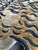 New modern handmade limited edition Tibet tiger rug in a wool viscose blend with shaved thick pile. Excellent unused...