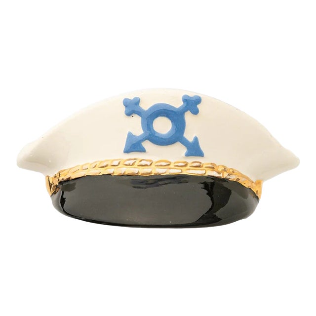 Yachtsman's Hat Ceramic Ashtray For Sale