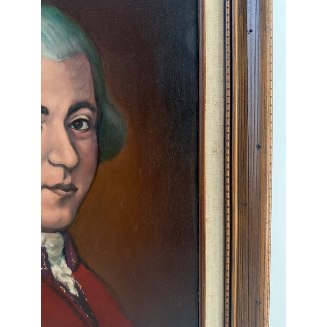 Wolfgang Amadeus Mozart Portrait Painting For Sale - Image 4 of 4