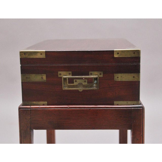 Antique Mahogany Box on Later Stand, 1840s For Sale - Image 14 of 15