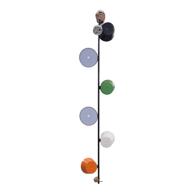 Modern Multi-Color 6-Light Metal Pendant / Floor Light Fixture For Sale