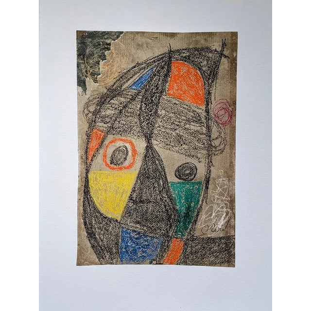 Modern Joan Miro, Personnage, Lithograph, 1977 For Sale - Image 3 of 3