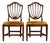 Ethan Allen Federal Mahogany Shield Back Side Chairs or Dining Chairs, Pair For Sale